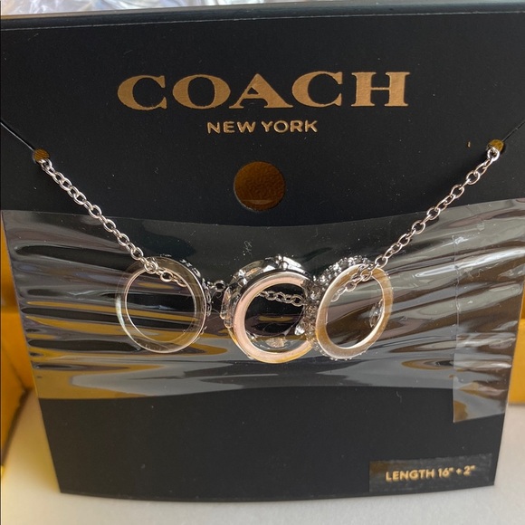 Coach Silver Necklace with Rings - Picture 4 of 5
